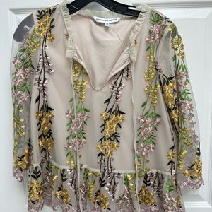 Beautiful embroidered Cupcakes and Cashmere blouse